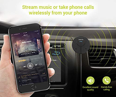 Kinivo BTC480 Hands-Free Car Kit (For Cars With 3.5mm Aux Input, Magnetic Mount - Fresh Stock Dated October 2025