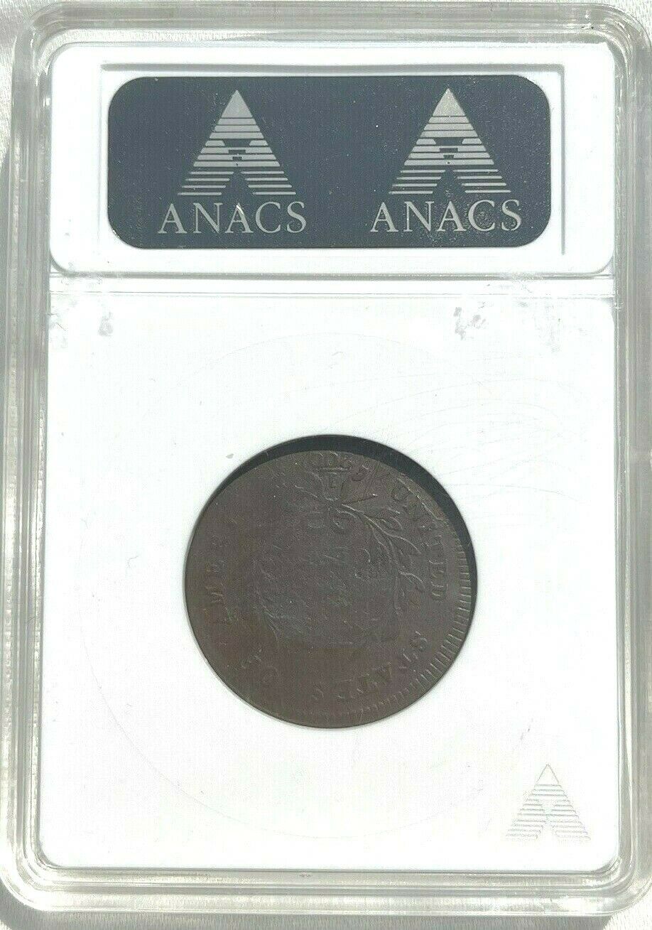 ***SCARCE DATE - PLAIN EDGE*** 1797 Half Cent 1/2 Cent! ANACS Fine Details! - Fresh Stock Dated October 2025
