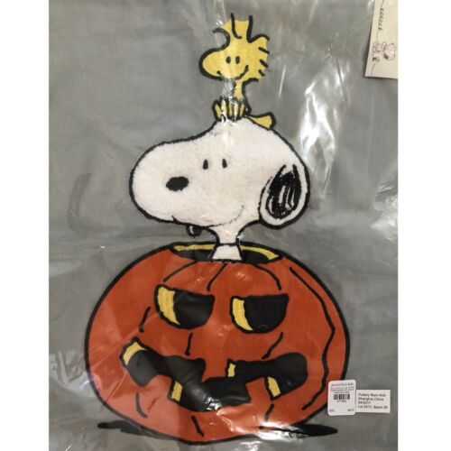 NWT Pottery Barn Kids ~SNOOPY~ HALLOWEEN Jack-O-Lantern PILLOW Cvr ~PEANUTS~ 🎃 - Fresh Stock Dated October 2025