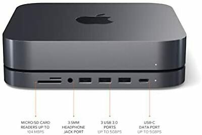 Satechi Type-C Aluminum Stand & Hub (Space Gray) USB-C Data Port, Micro /... - Fresh Stock Dated October 2025
