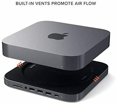 Satechi Type-C Aluminum Stand & Hub (Space Gray) USB-C Data Port, Micro /... - Fresh Stock Dated October 2025