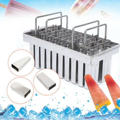 30pcs Frozen Ice Cream Mold Ice Pop Lolly Popsicle Stick Holder Stainless Steel - Fresh Stock Dated October 2025