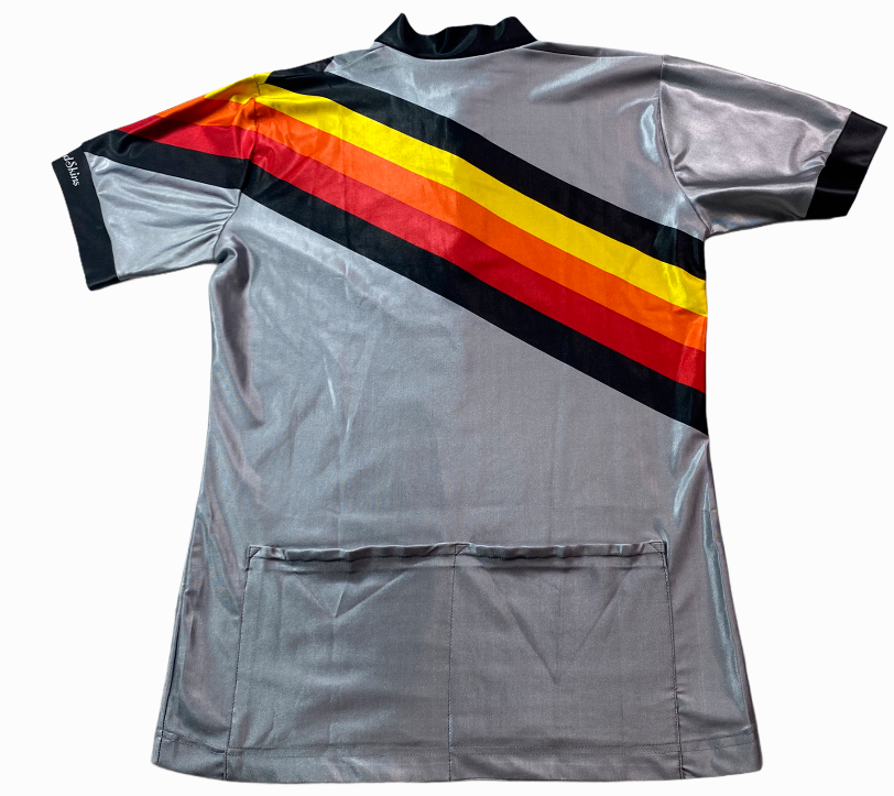 Vintage MARILENA Italy WindSkins Cycling Jersey German Colors SZ 3 - Fresh Stock Dated October 2025