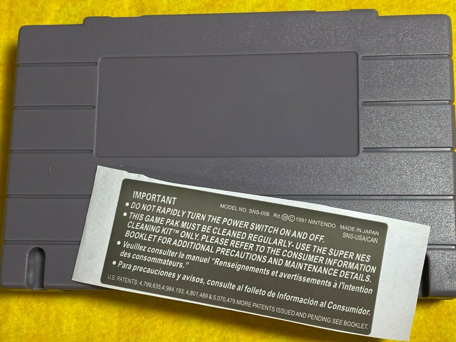 3 X SNES Back Labels Replacement  for Game Cartridge  Precut  Super Nintendo !!! - Fresh Stock Dated October 2025