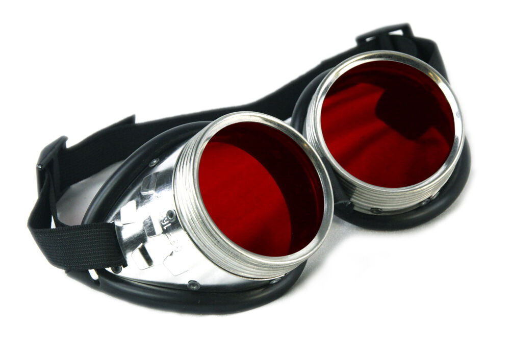 PAWSTAR Uber Goggles - Metal frame steampunk cyberpunk festival glasses 5412 - Fresh Stock Dated October 2025