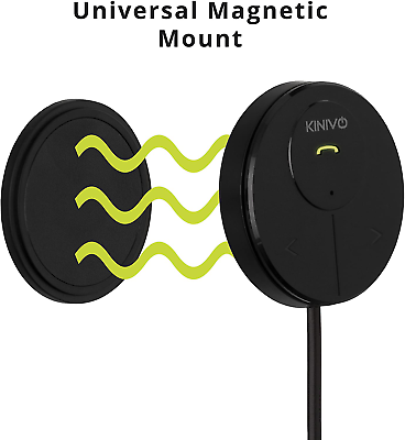 Kinivo BTC480 Hands-Free Car Kit (For Cars With 3.5mm Aux Input, Magnetic Mount - Fresh Stock Dated October 2025