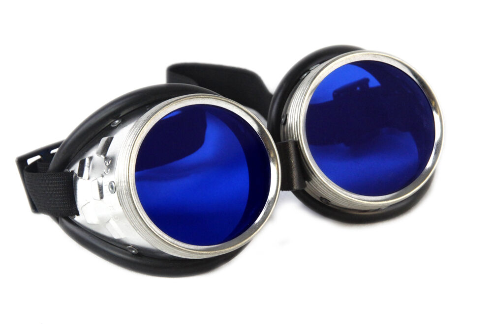 PAWSTAR Uber Goggles - Metal frame steampunk cyberpunk festival glasses 5412 - Fresh Stock Dated October 2025