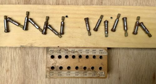 Vintage Set of Jewel Chucks - Collets, Thumb Screw Adjustable Watchmakers Tool! - Fresh Stock Dated October 2025