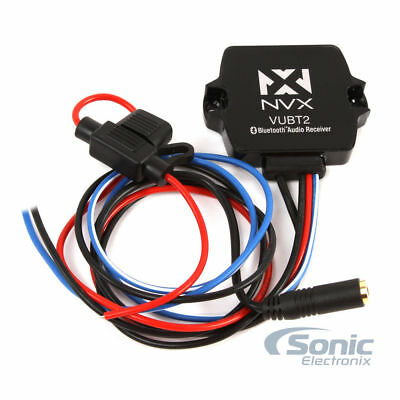 NVX VUBT2 Universal Waterproof Bluetooth Receiver for Cars/Motorcycles/ATVs/Boat - Fresh Stock Dated October 2025