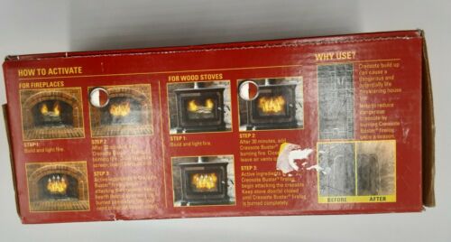 Lot of 3 Pine Mountain Creosote Buster Chimney Cleaning Safety Firelog - Fresh Stock Dated October 2025