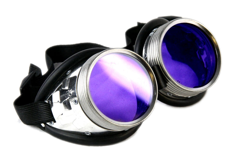 PAWSTAR Uber Goggles - Metal frame steampunk cyberpunk festival glasses 5412 - Fresh Stock Dated October 2025