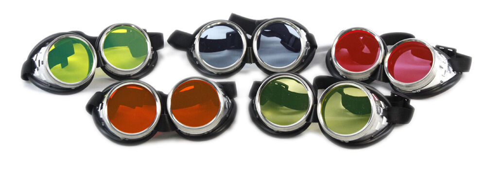 PAWSTAR Uber Goggles - Metal frame steampunk cyberpunk festival glasses 5412 - Fresh Stock Dated October 2025
