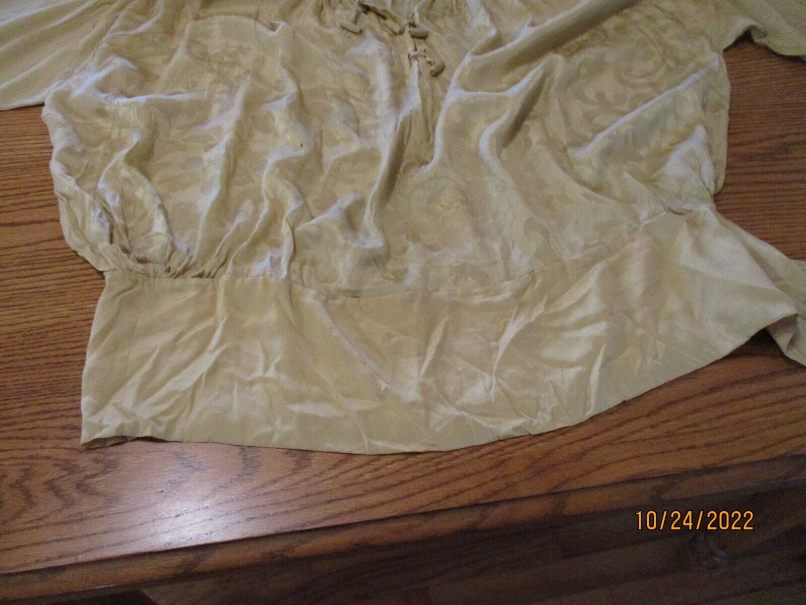 Fabulous Edwardian gold silk brocade blouse plus size - Fresh Stock Dated October 2025