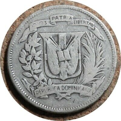 elf Dominican Republic 25 Centavos 1961  Silver - Fresh Stock Dated October 2025