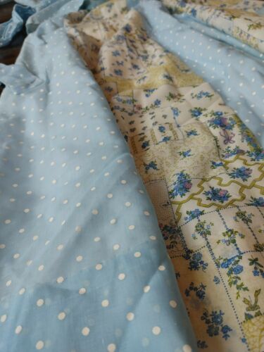 Vintage 70s boho hippie Chessa Davis Dotted Floral Maxi Skirt and Shirt Size Med - Fresh Stock Dated October 2025