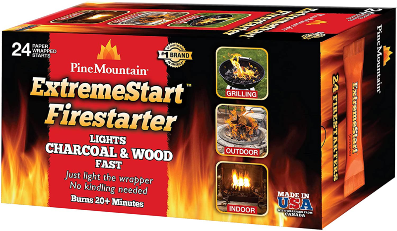 Extremestart Wrapped Fire Starters 24 Starts Wood Log For Campfire Stove Pit - Fresh Stock Dated October 2025
