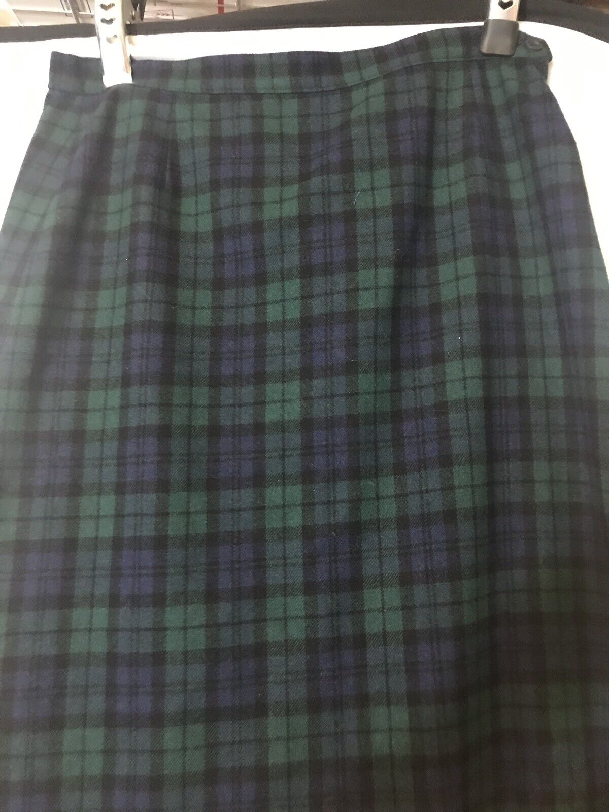 vintage PENDLETON AUTHENTIC BLACK WATCH TARTAN vintage WOOL SKIRT - Fresh Stock Dated October 2025