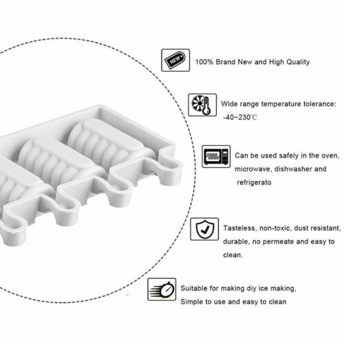 Silicone Geometric Cakesicle Mould Popsicle Lolly Frozen Dessert Maker Cake Mold - Fresh Stock Dated October 2025