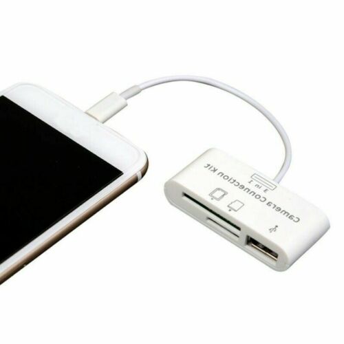 3 in1 USB SD Card Reader Micro Camera Connection Adapter Reader for iPad iphone - Fresh Stock Dated October 2025