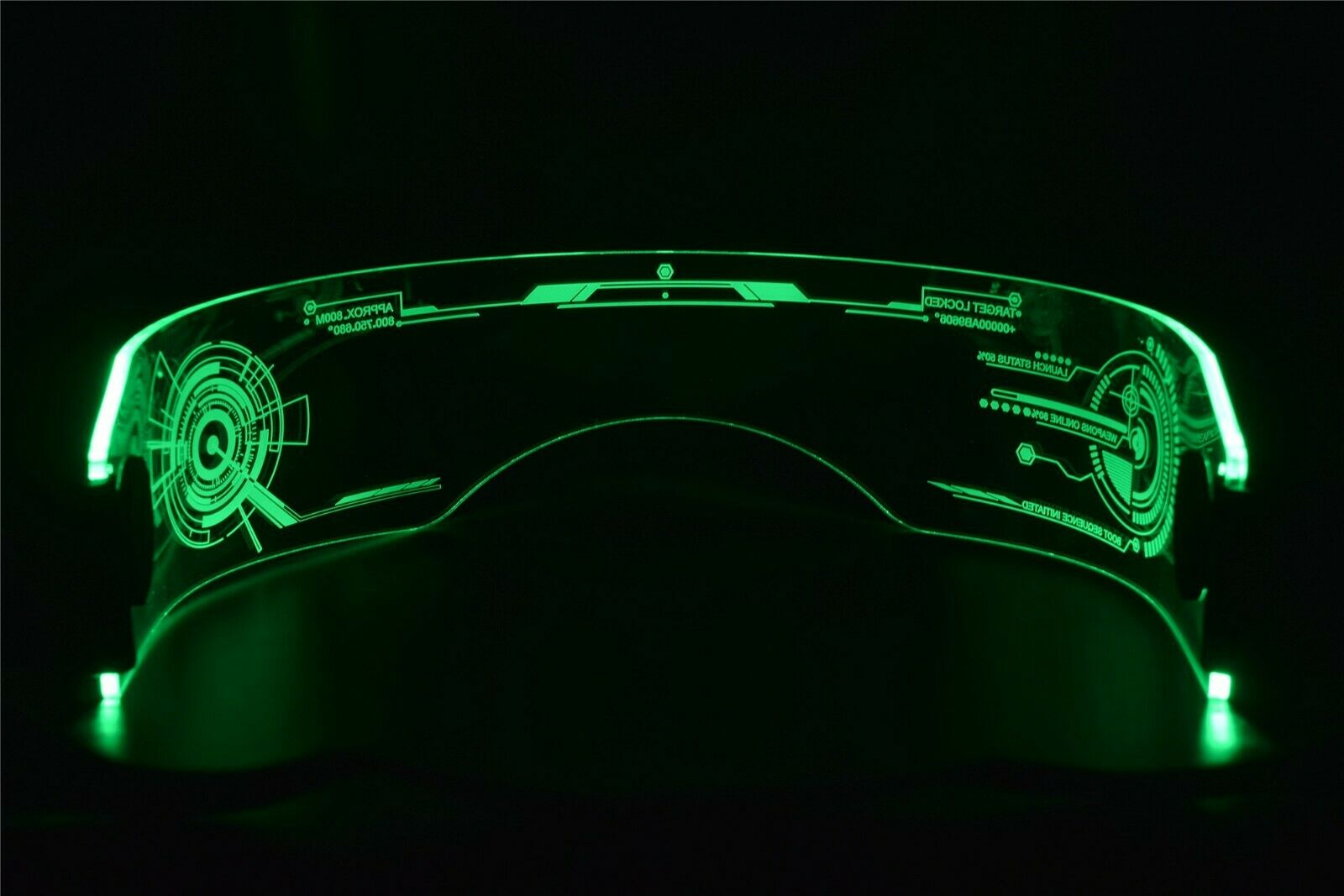 Fursuit Furry Costume LED Visor Glasses Cyberpunk Tron CyberGoth Goggles Cosplay - Fresh Stock Dated October 2025
