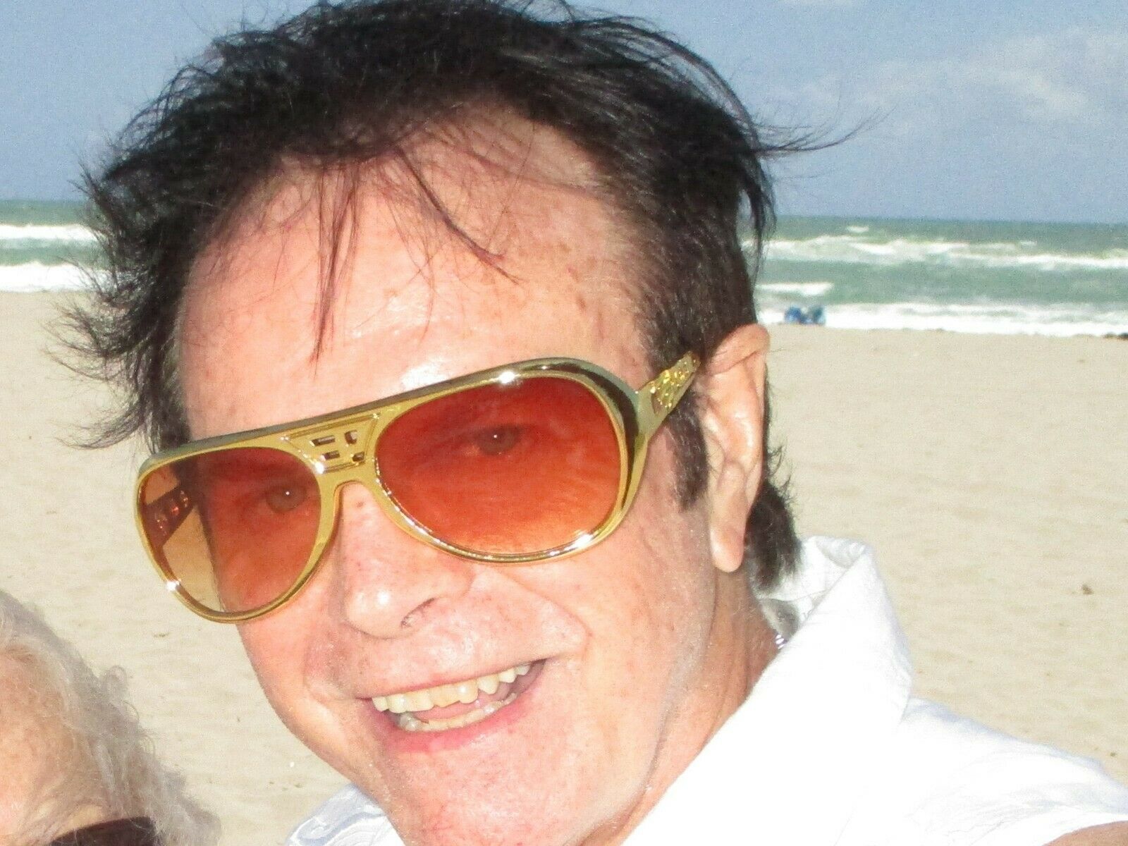 Elvis Presley Gold Sunglasses with Case  E P+ TCB Logo's - Fresh Stock Dated October 2025