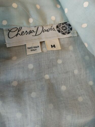 Vintage 70s boho hippie Chessa Davis Dotted Floral Maxi Skirt and Shirt Size Med - Fresh Stock Dated October 2025