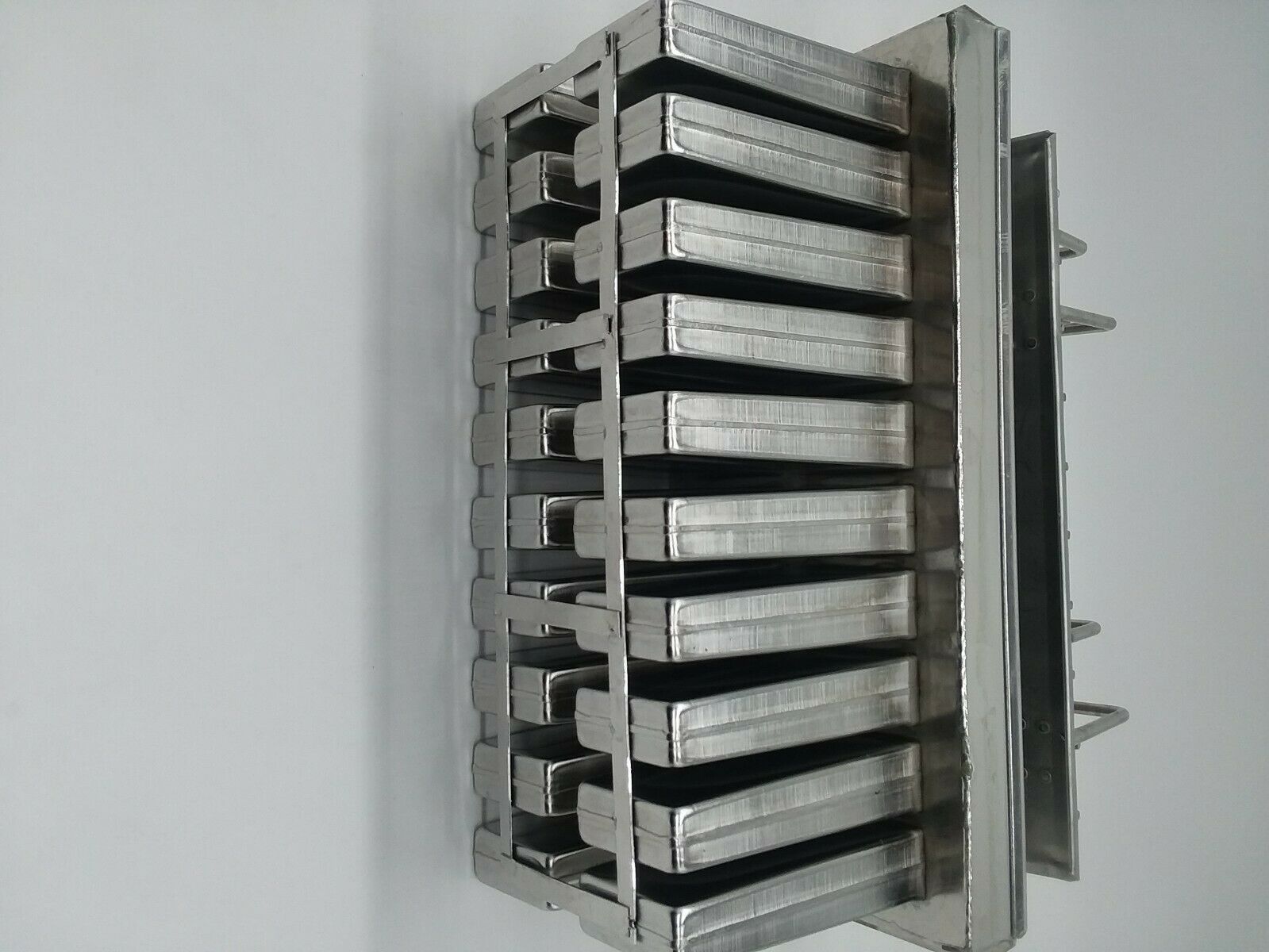 POPSICLE MOLD STAINLES STEEL 115 ml, 20 CAVITIES. MOLDE PARA PALETAS ARTESANALES - Fresh Stock Dated October 2025