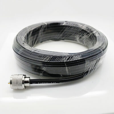 UHF Male (Plug) to UHF Male (Plug) RG58 Cable Assembly, 432 inch (36 ft) - Fresh Stock Dated October 2025