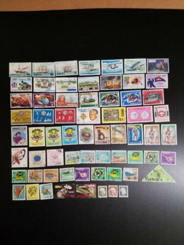 Jamaica stamps, all years, over 200, mostly used, no duplicates - Fresh Stock Dated October 2025