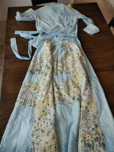 Vintage 70s boho hippie Chessa Davis Dotted Floral Maxi Skirt and Shirt Size Med - Fresh Stock Dated October 2025