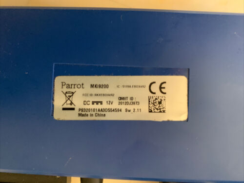 Parrot MKI9200 ADVANCED HANDS FREE MUSIC SYSTEM W/BLUETOOTH WIRELESS TECHNOLOGY - Fresh Stock Dated October 2025