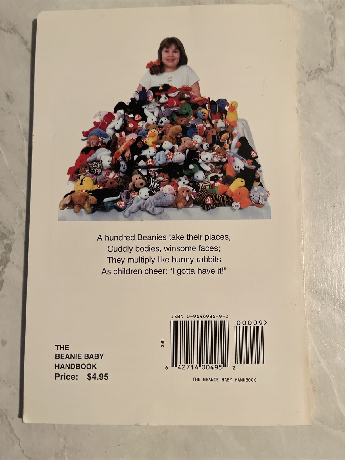 The Beanie Baby Handbook 1997 Scholastic Pocket Edition 128 Pages Les & Sue Fox - Fresh Stock Dated October 2025