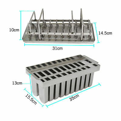 Set Of 20 Stainless Steel Ice Lolly Popsicle  Pop Molds Ice Cream Stick Holder - Fresh Stock Dated October 2025