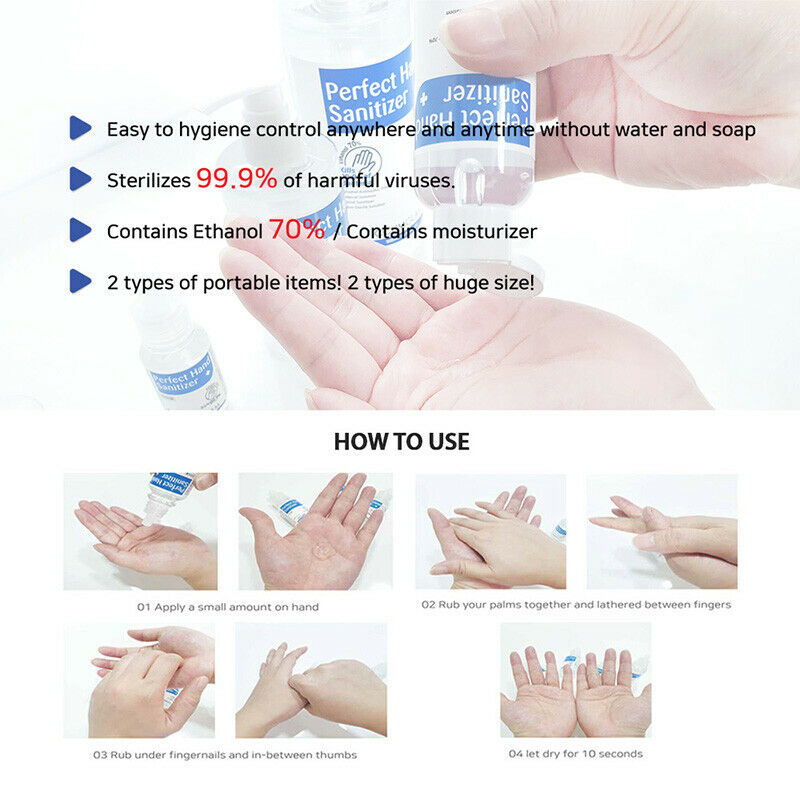 Hand Sanitizer Gel 70% Alcohol Kills 99.9% of Germs Pump Bottle 16.9oz / 500ml - Fresh Stock Dated October 2025