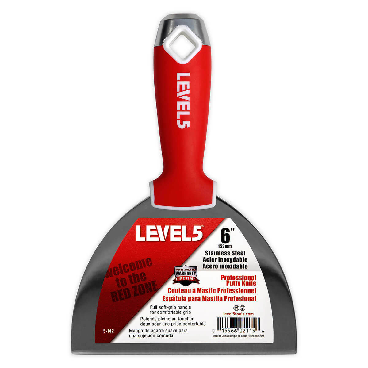 LEVEL5 #5-620 Drywall Putty Knife Set Stainless Steel 4-5-6