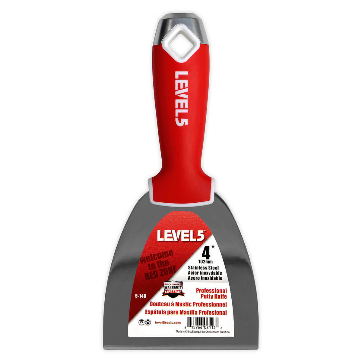 LEVEL5 #5-620 Drywall Putty Knife Set Stainless Steel 4-5-6