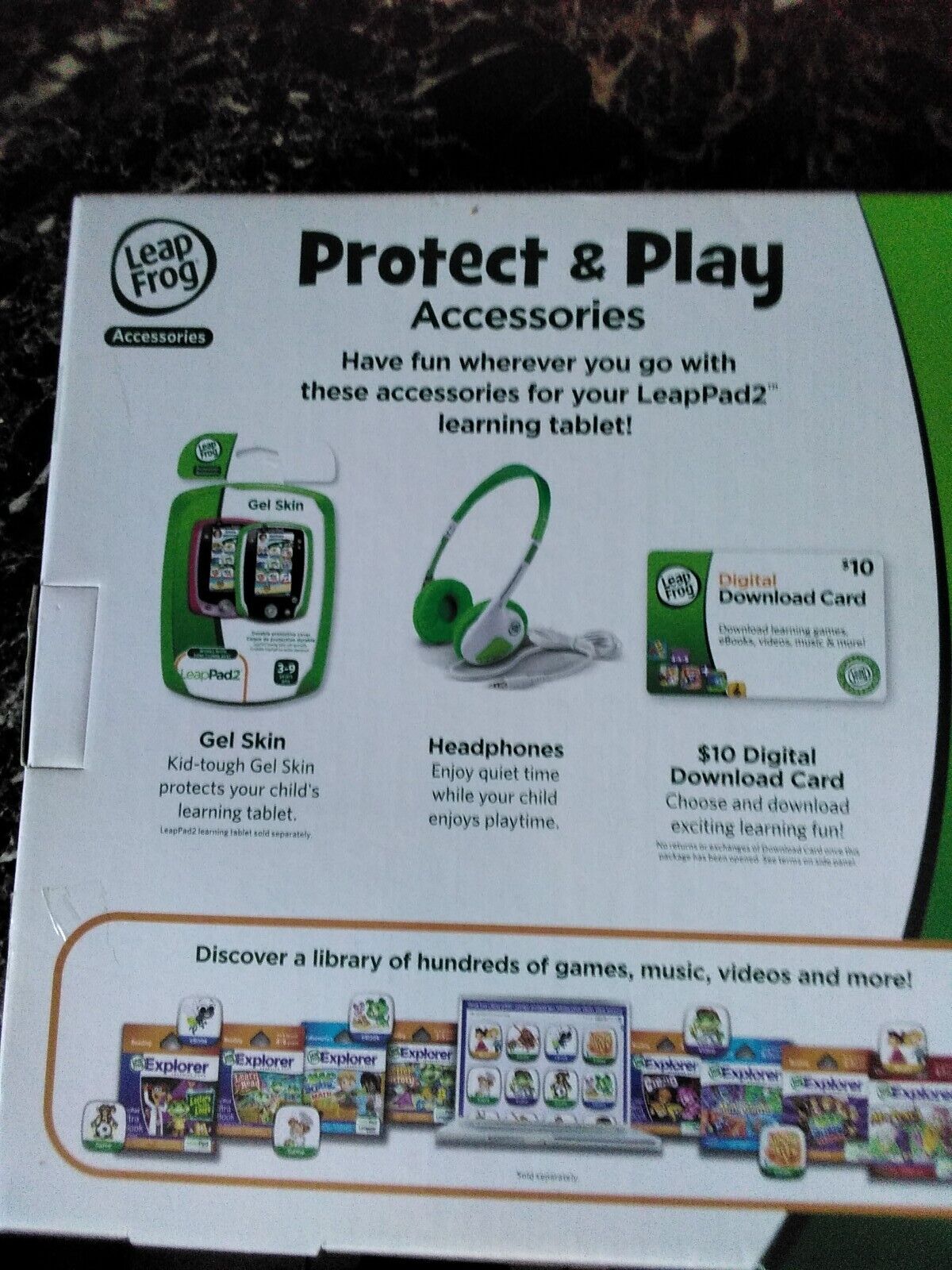 Leap Frog 2 Protect And Play Accessories Gel Skin Headphones Download Card New - Fresh Stock Dated October 2025