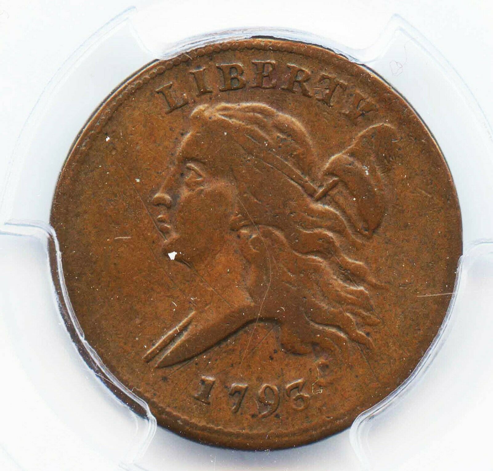1793 1/2 CENT LIBERTY CAP FLOWING HAIR PCGS VF25 COIN VERY RARE - Fresh Stock Dated October 2025