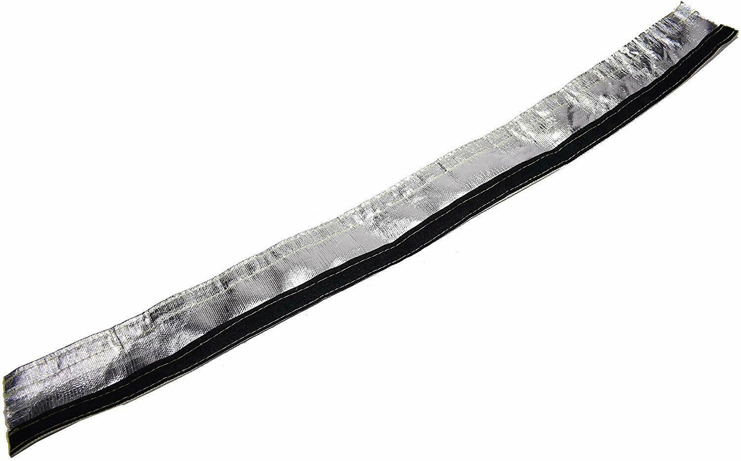 Heat Shroud Aluminized Sleeving with Hook and Loop Closure 1/2