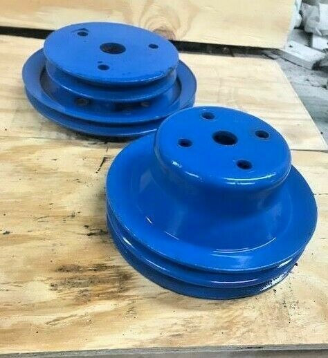 Crusader Marine Engine Crankshaft Double Pulley Pair - Fresh Stock Dated October 2025