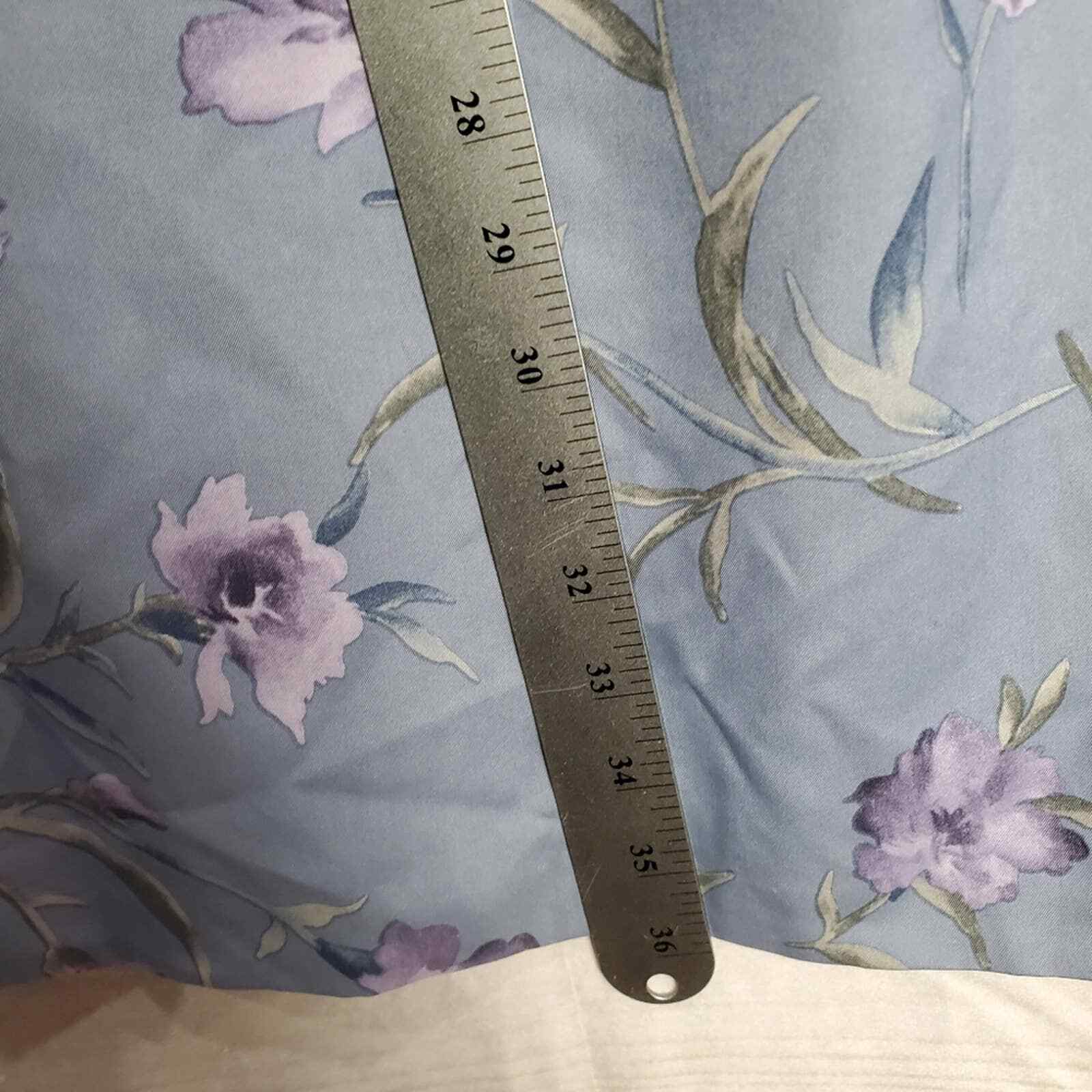 Pendleton Vintage Y2K 100% Silk A-Line Blue Purple Floral Midi Skirt Size 12 - Fresh Stock Dated October 2025