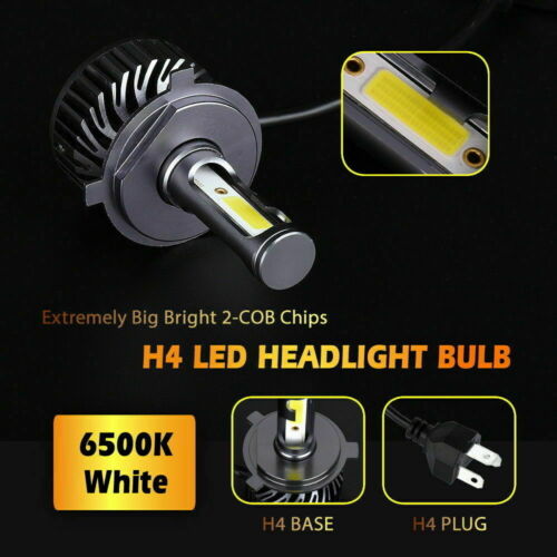 High Power HID LED Headlight H4 Bulbs for Kawasaki Brute Force 650 2005-2013 - Fresh Stock Dated October 2025