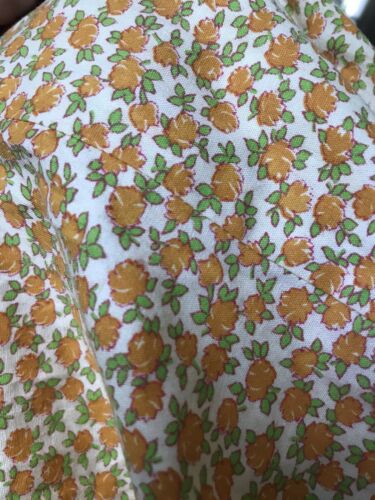 Vintage floral calico handmade skirt cottage core Prairie Boho Orange Flowers - Fresh Stock Dated October 2025