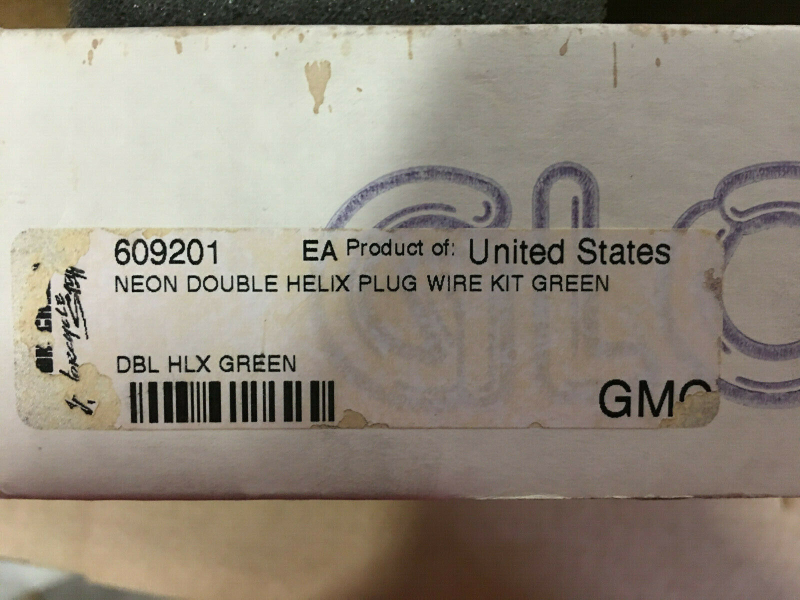 Dr. Neons GREEN Neon double helix sparkplug wire kit #609201 NOS Harley Davidson - Fresh Stock Dated October 2025