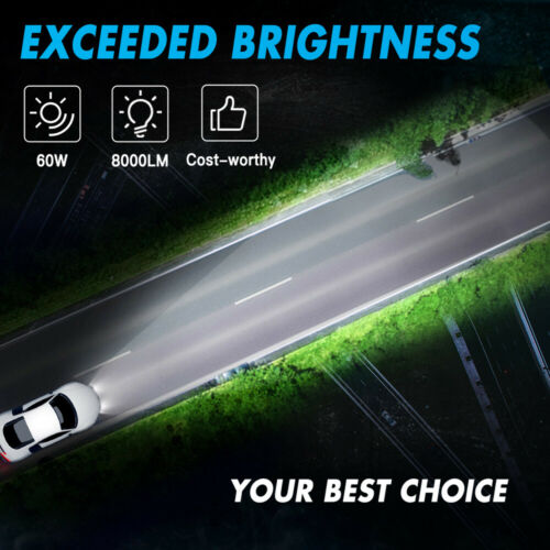 60W H7 For Yamaha YZF R6 2003-2015 R1 07-14 High Low Beam LED Headlight 2x Bulbs - Fresh Stock Dated October 2025