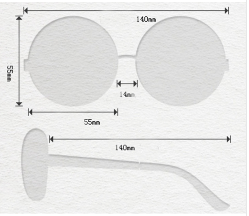 Cosplay glasses round HarryPotter Glasses Frame Ala Lei - Fresh Stock Dated October 2025