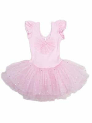 Wenchoice Girls Pink Silver Rhinestone Embellished Ballet Dress 9M-8 - Fresh Stock Dated October 2025