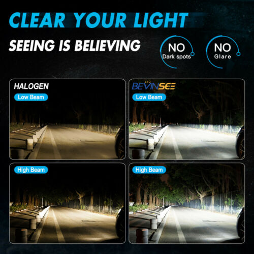 60W H7 For Yamaha YZF R6 2003-2015 R1 07-14 High Low Beam LED Headlight 2x Bulbs - Fresh Stock Dated October 2025