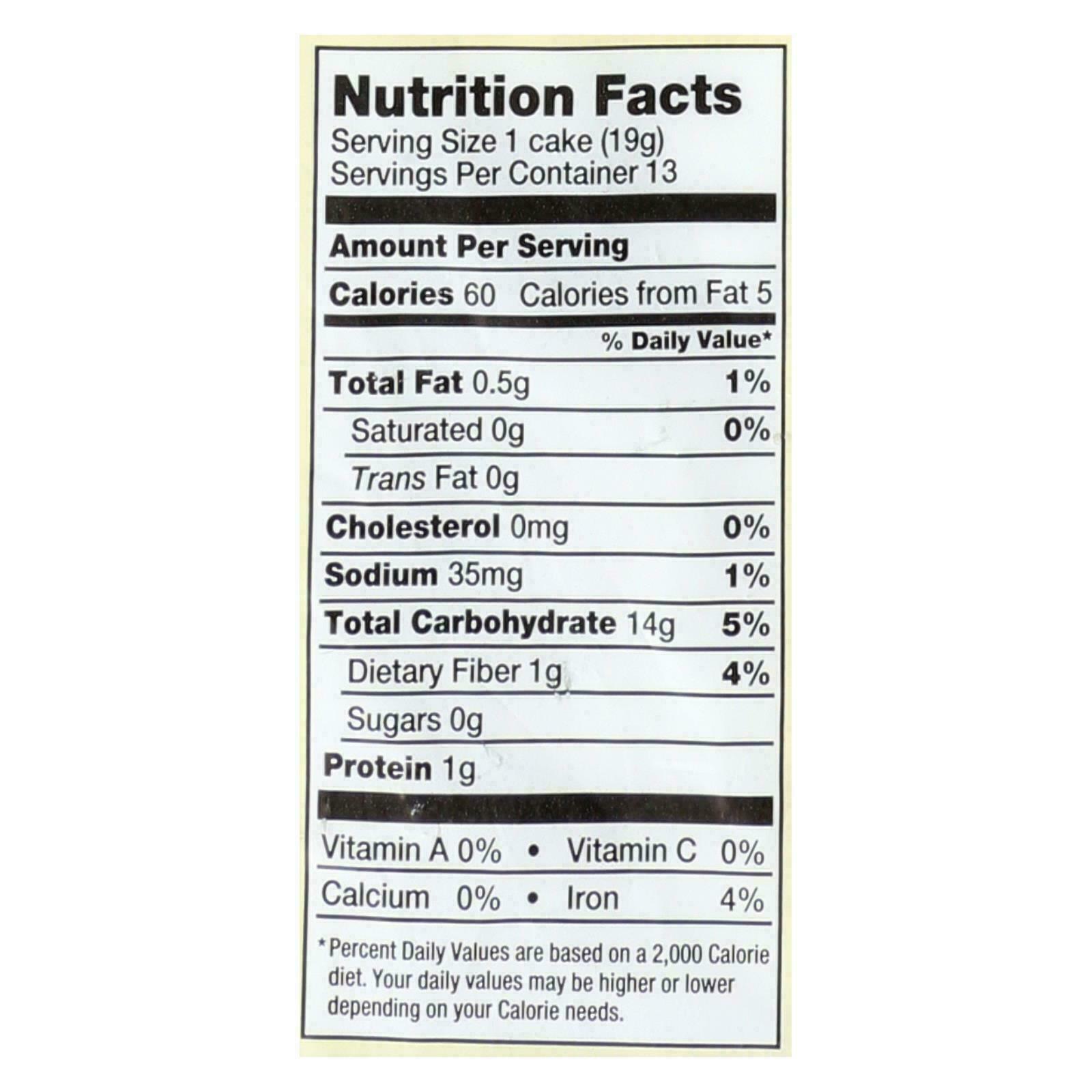 Lundberg Family Farms - Rice Cake Brown Salt - Case of 6-8.5 OZ - Fresh Stock Dated October 2025