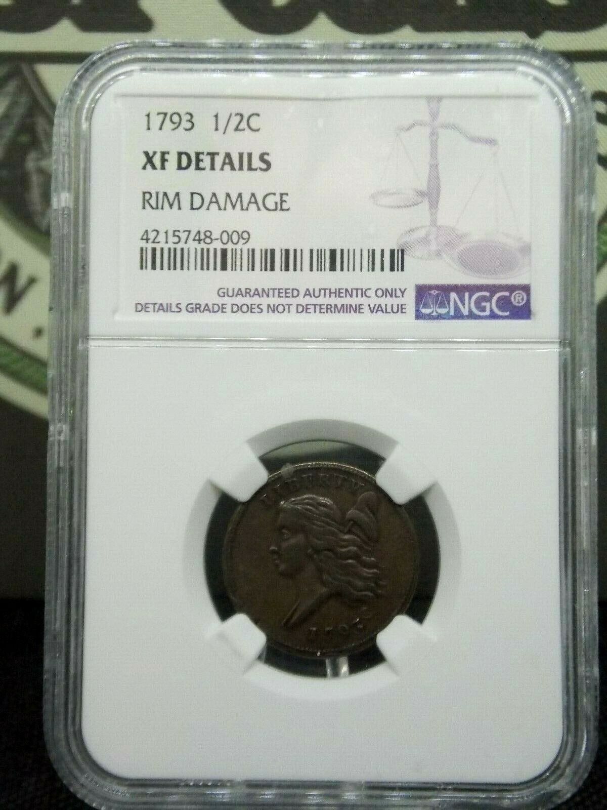 1793 Liberty Cap Half Cent Penny NGC XF Details  East Coast Coin & Collectables - Fresh Stock Dated October 2025